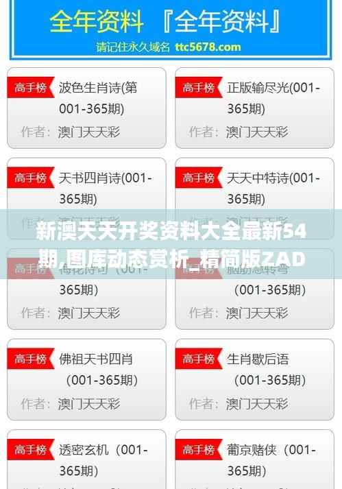 新澳天天开奖资料大全最新54期,图库动态赏析_精简版ZAD137.4