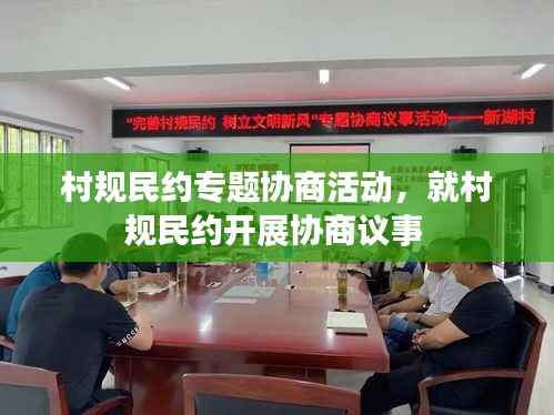 村规民约专题协商活动,就村规民约开展协商议事