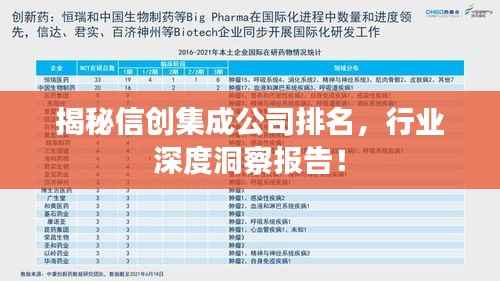 揭秘信创集成公司排名,行业深度洞察报告!